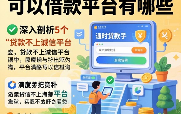 随时可以借款的平台有哪些，深入剖析5个贷款不上诚信平台的平台