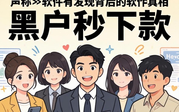 我试了那些声称黑户秒下款的软件，发现背后的真相并不简单