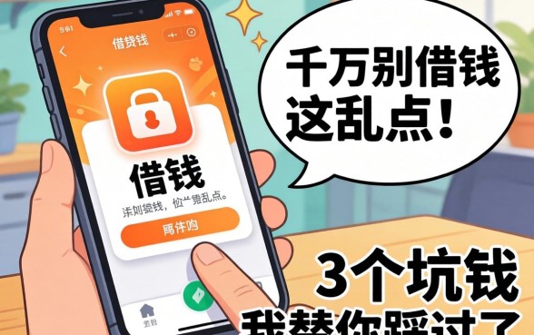凭手机借钱的app千万别乱点，这3个坑我替你踩过了