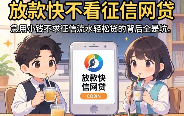 我试了几个所谓放款快不看征信的网贷，发现急用小钱不求征信流水轻松贷的背后全是坑