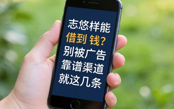 手机上怎样能借到钱？别被广告忽悠，靠谱渠道就这几条