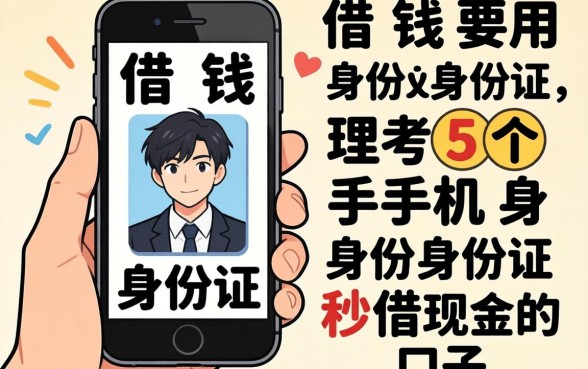 手机借钱要用身份证，理出5个手机身份证秒借现金的口子