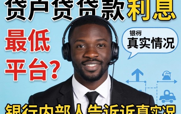 黑户贷款利息最低的平台?银行内部人告诉你真实情况