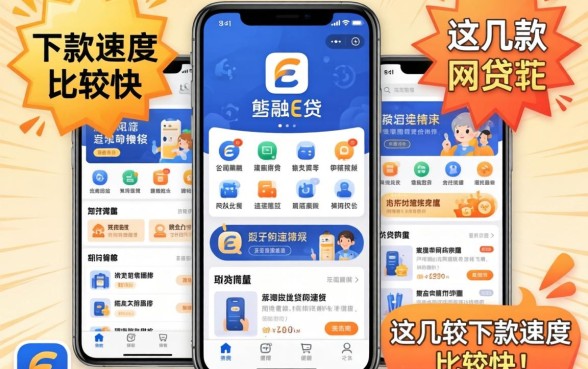 类似华融e贷一样的网贷软件：这几款下款速度比较快