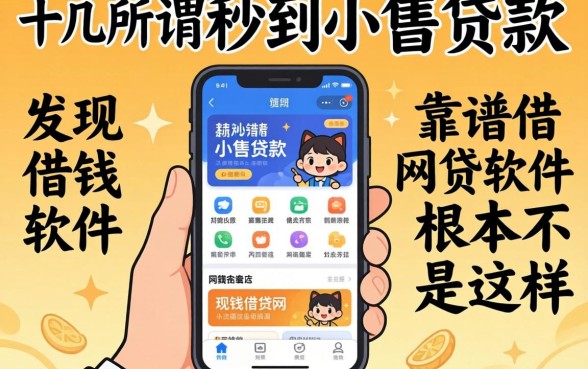 我试了十几个所谓的秒到小额贷款软件，发现靠谱借钱网贷软件根本不是这样