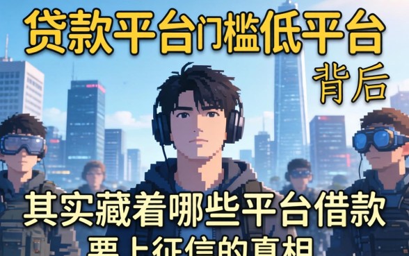 我发现新上线贷款平台门槛低平台背后，其实藏着哪些平台借款要上征信的真相