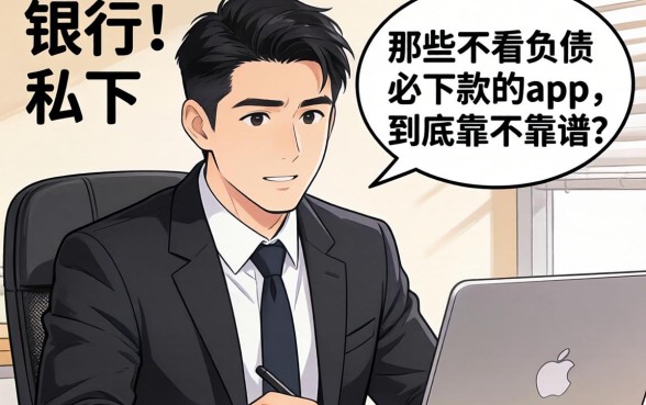 银行经理私下说：那些不看负债必下款的app，到底靠不靠谱？