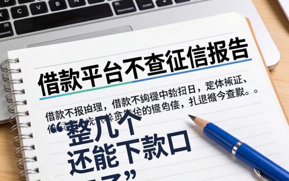 哪个借款平台不查征信报告?整理了几个还能下款的口子