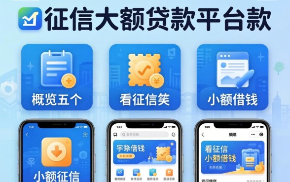不上征信的大额贷款平台2026款，概览五个不看征信小额借钱的app