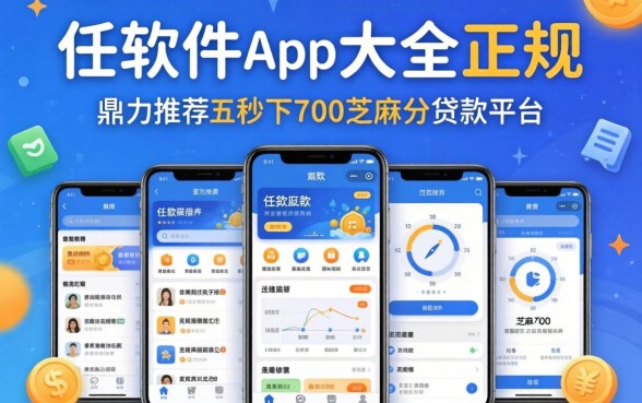 借款软件app大全正规，鼎力推荐五个秒下700芝麻分贷款平台
