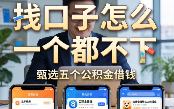 网贷口子怎么一个都不下,甄选五个公积金借钱app