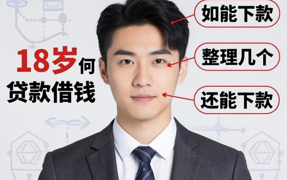 满18岁怎么贷款借钱呢？整理几个还能下款的渠道