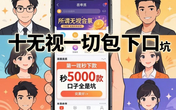 我试了十几个平台，发现那些所谓无视一切包下款5000秒下款的口子全是坑