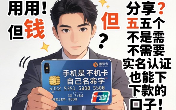 急用钱但手机卡不是自己名字？分享五个不需要实名认证也能下款的口子！