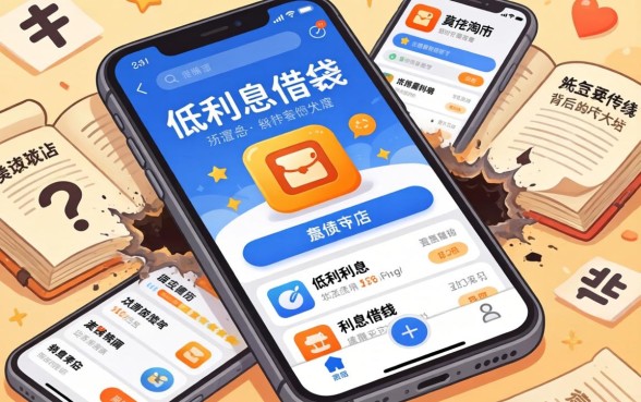 我翻遍了手机应用商店，发现这些所谓的低利息借钱软件背后藏着大坑