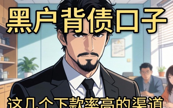 揭秘黑户背债口子：这几个下款率高的渠道分享