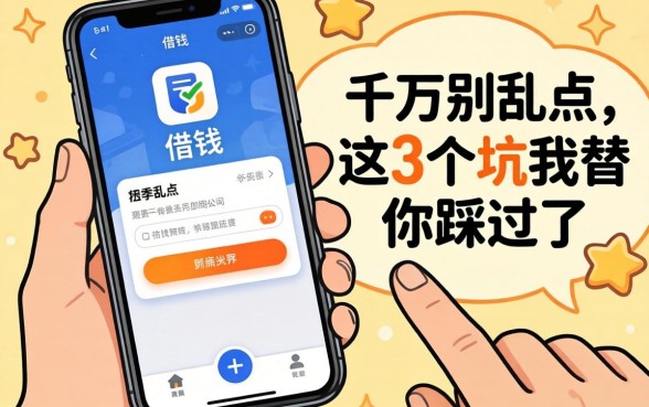 凭手机借钱的app千万别乱点，这3个坑我替你踩过了