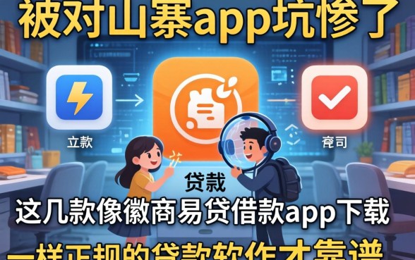 别被山寨app坑惨了，这几款像徽商易贷借款app下载一样正规的贷款软件才靠谱