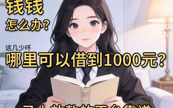 急需用钱怎么办？哪里可以借到1000元？这几个马上放款的平台靠谱吗？