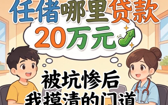 负债高哪里可以贷款20万元？被坑惨后我摸清的门道