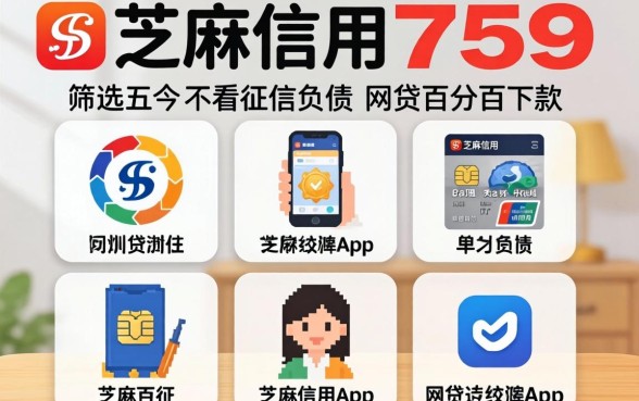 芝麻信用759，筛选五个不看征信负债的网贷百分百下款app