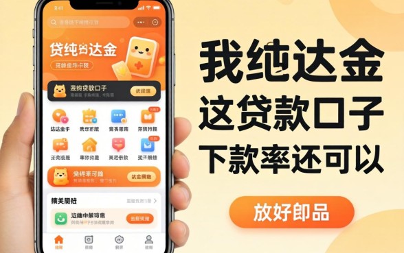 类似易达金app一样的贷款口子这几款下款率还可以