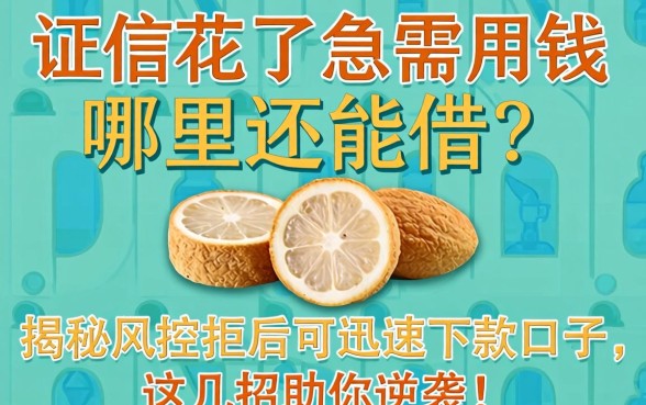 征信花了急需用钱哪里还能借?揭秘风控拒后可迅速下款口子,这几招助你逆袭!