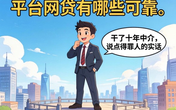 大平台的网贷有哪些可靠？干了十年中介，说点得罪人的实话