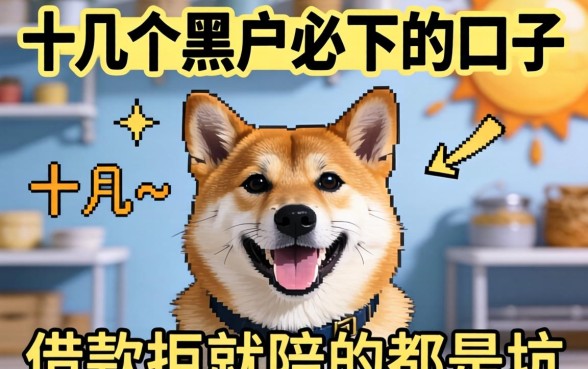 我试了十几个所谓黑户必下的口子,发现借款拒就陪的都是坑