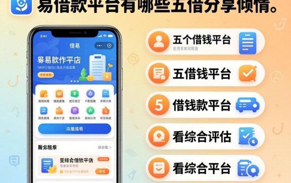 容易的借款平台有哪些软件，倾情分享五个借钱平台不看综合评估的平台