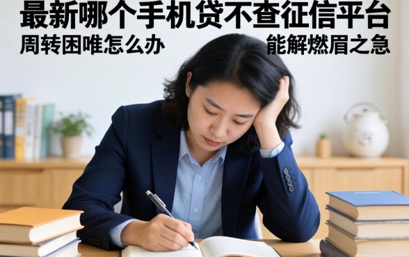 资金周转困难怎么办?最新哪个手机贷不查征信的平台能解燃眉之急?