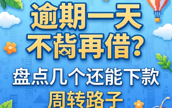 逾期一天不能再借？盘点几个还能下款的周转路子
