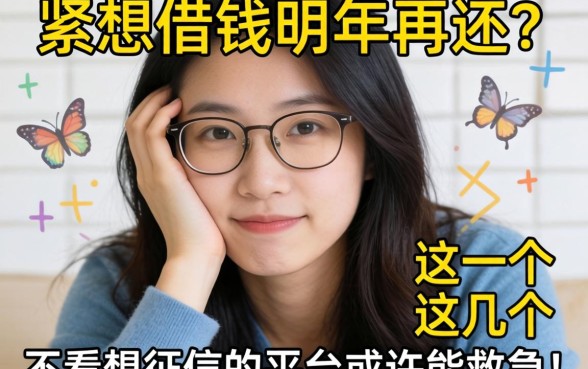 手头紧想借钱明年再还？这几个不看征信的平台或许能救急！