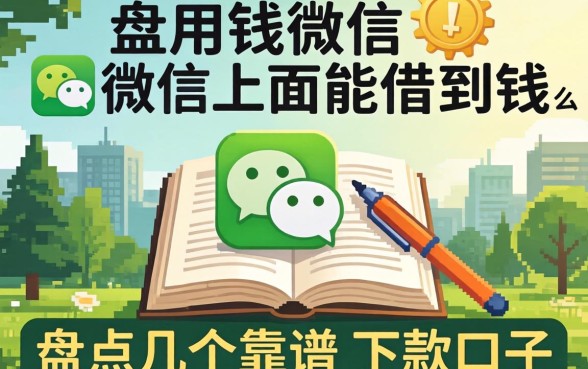 急用钱微信上面能借到钱么?盘点几个靠谱的下款口子