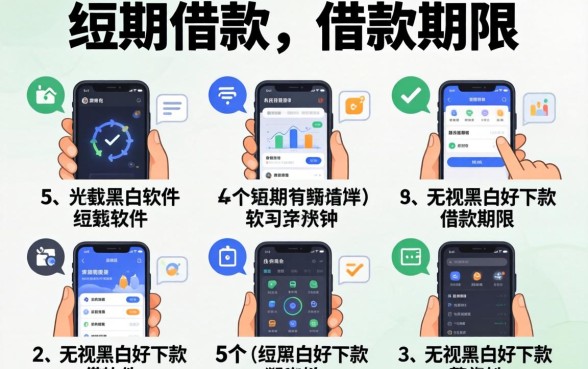 短期借款的借款期限，细致阐述5个无视黑白好下款的软件