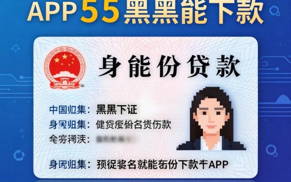 只要身份证就能贷款的app，归集5个黑户能下款的app