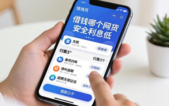 手机借钱哪个网贷安全利息低，归集5个无视当前逾期无视征信的借款口子