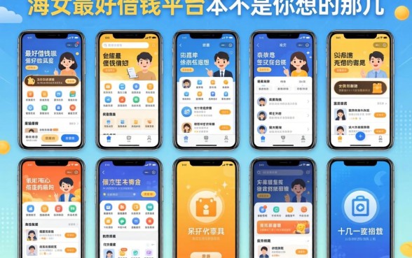 我试了十几个平台，发现最好借钱的平台根本不是你想的那几个