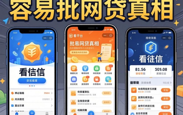 我试了几个所谓不看征信的平台，发现容易批的网贷真相往往很残酷