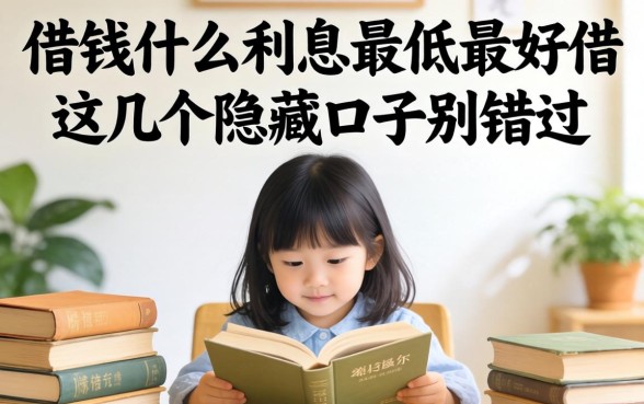 揭秘借钱什么利息最低最好借，这几个隐藏口子别错过