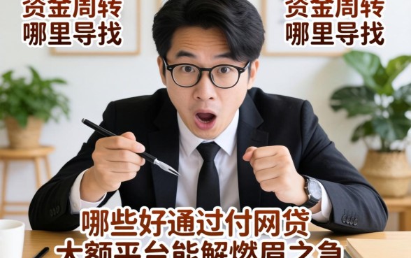 急需资金周转哪里找?哪些好通过的网贷大额平台能解燃眉之急?