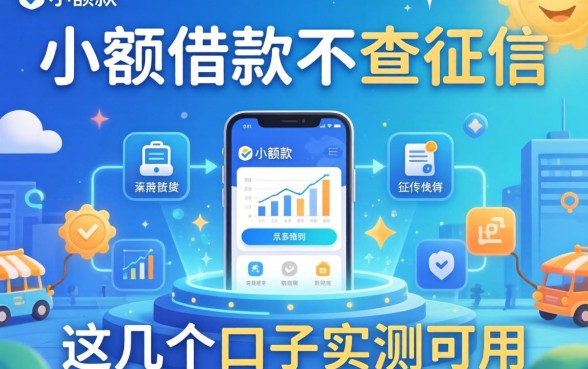 揭秘有什么小额借款不查征信的软件，这几个口子实测可用