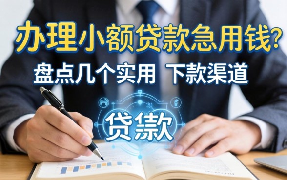 个人办理小额贷款急用钱？盘点几个实用的下款渠道