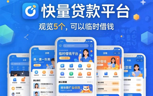 申请快的贷款平台，概览5个手机可以临时借钱的平台