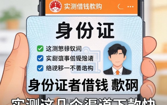 不需要身份证的借钱软件有哪些？实测这几个渠道下款快