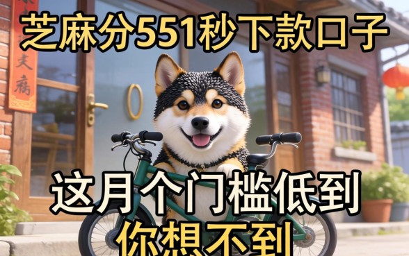 芝麻分551秒下款的口子,这几个门槛低到你想不到