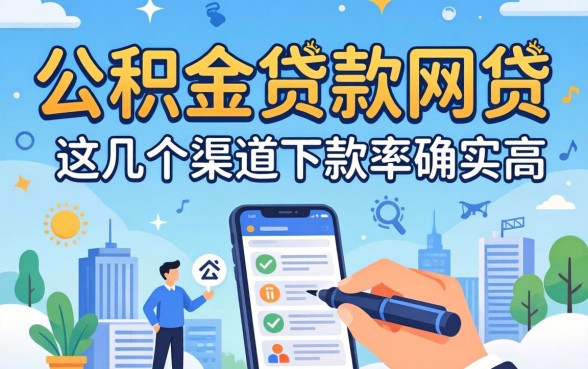 盘点能用公积金贷款的网贷，这几个渠道下款率确实高