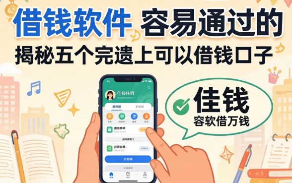 借钱软件容易通过的2026,揭秘五个手机上可以借钱的口子
