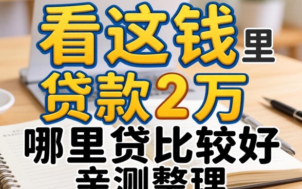 急需用钱看这里:贷款2万哪里贷比较好亲测整理