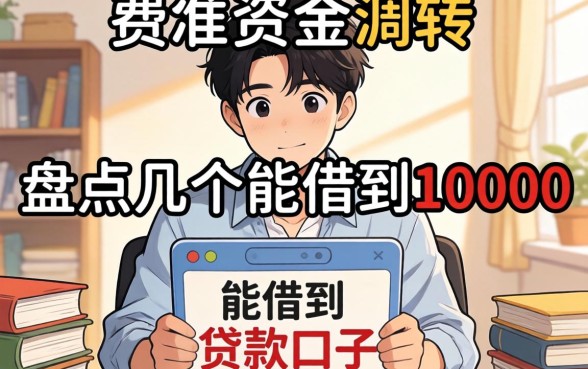 急需资金周转？盘点几个能借到10000的贷款口子